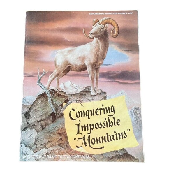 Institute in Basic Youth Conflicts Concurring Impossible Mountains Book 1983 u - Picture 1 of 4